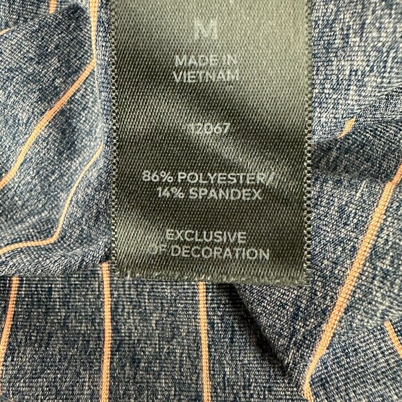 c9 by Champion Men's Striped Polo Shirt Size M Gray & Orange - Picture 5 of 6